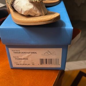 Toddler Jack Rogers sandals - platinum size 10. Gently used